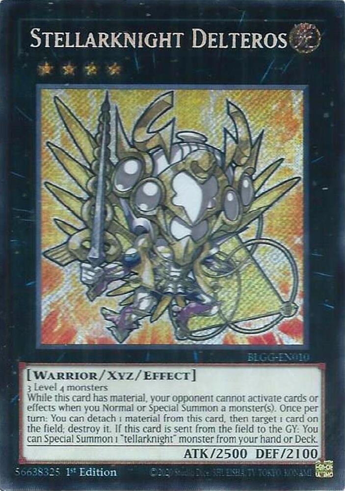 Stellarknight Delteros BLGG-EN010 card from Battles of Legend: Glorious Gallery