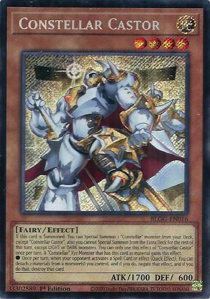 Constellar Castor BLGG-EN016 card from Battles of Legend: Glorious Gallery