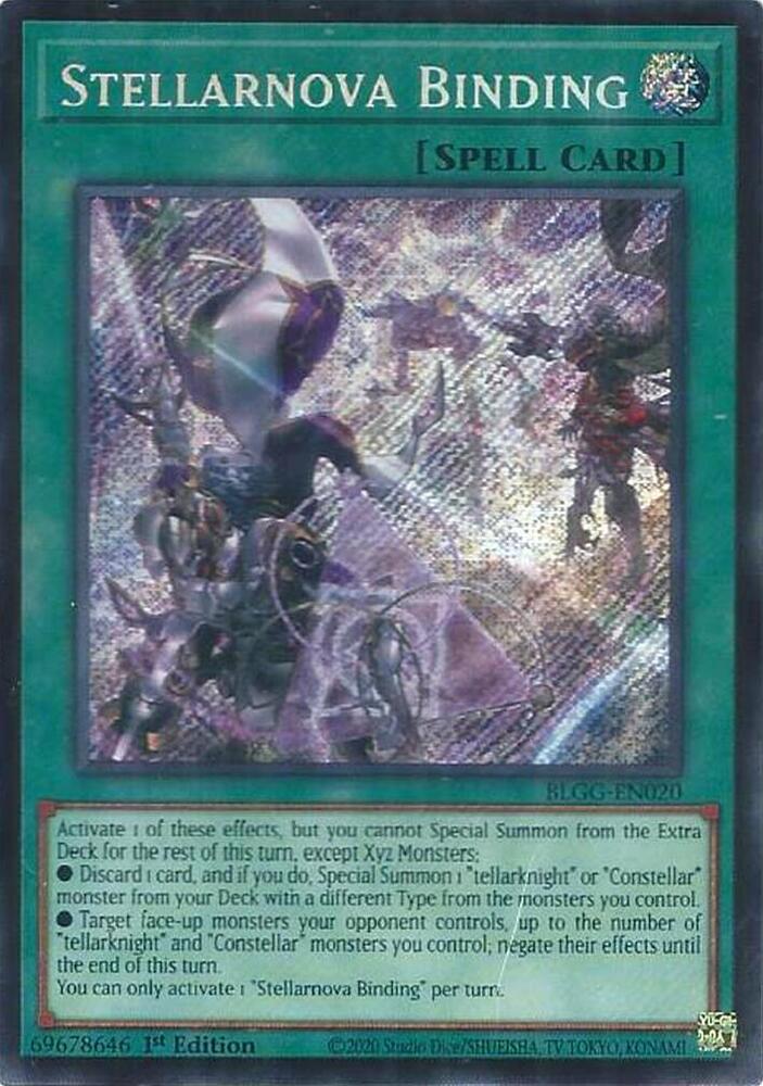Stellarnova Binding BLGG-EN020 card from Battles of Legend: Glorious Gallery