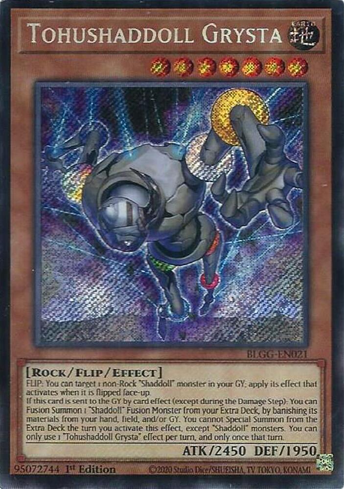 Tohushaddoll Grysta BLGG-EN021 card from Battles of Legend: Glorious Gallery