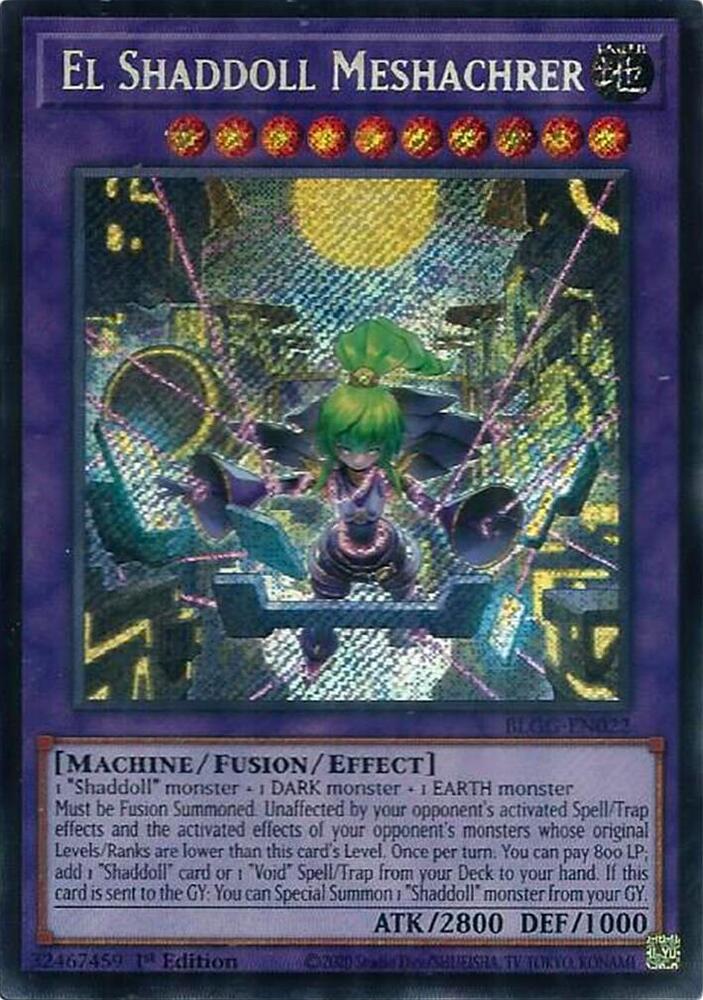 El Shaddoll Meshachrer BLGG-EN022 card from Battles of Legend: Glorious Gallery