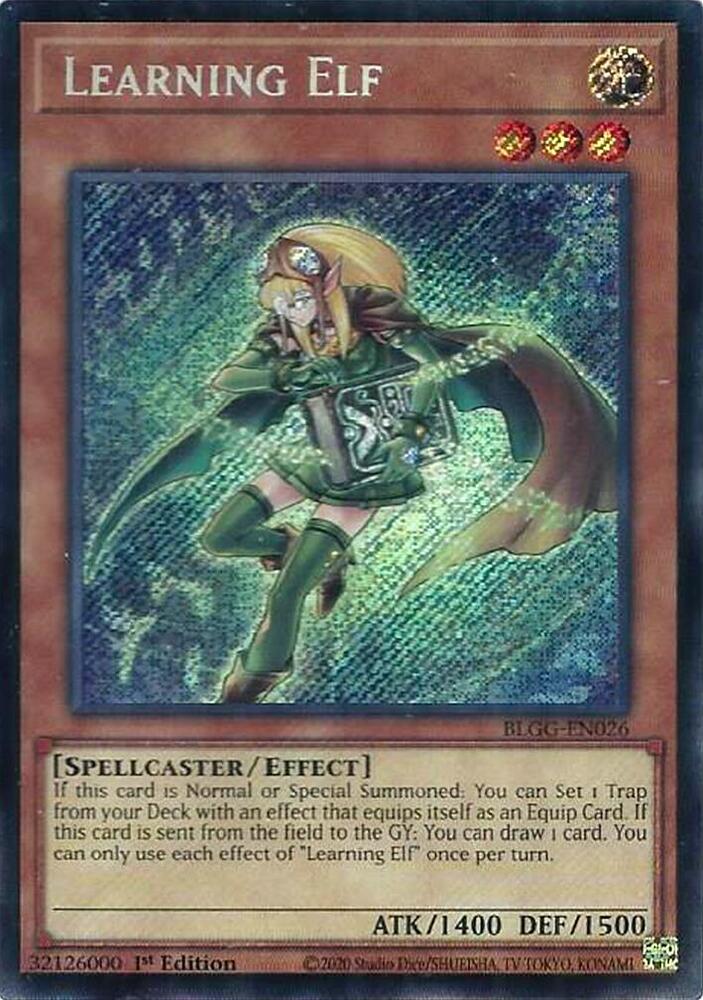 Learning Elf BLGG-EN026 card from Battles of Legend: Glorious Gallery