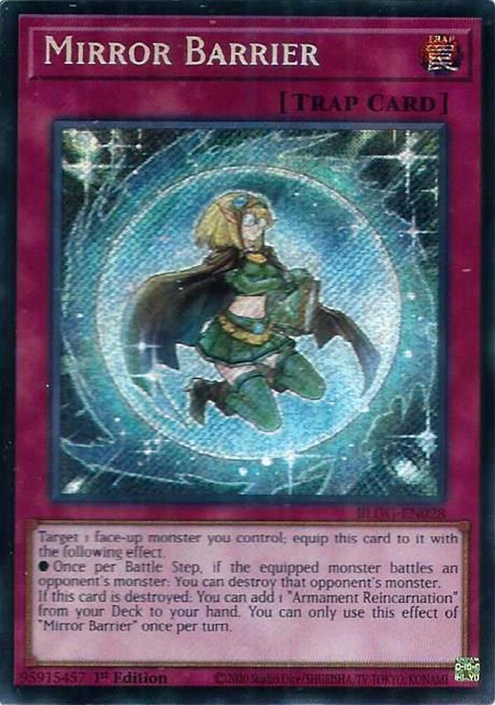 Mirror Barrier BLGG-EN028 card from Battles of Legend: Glorious Gallery