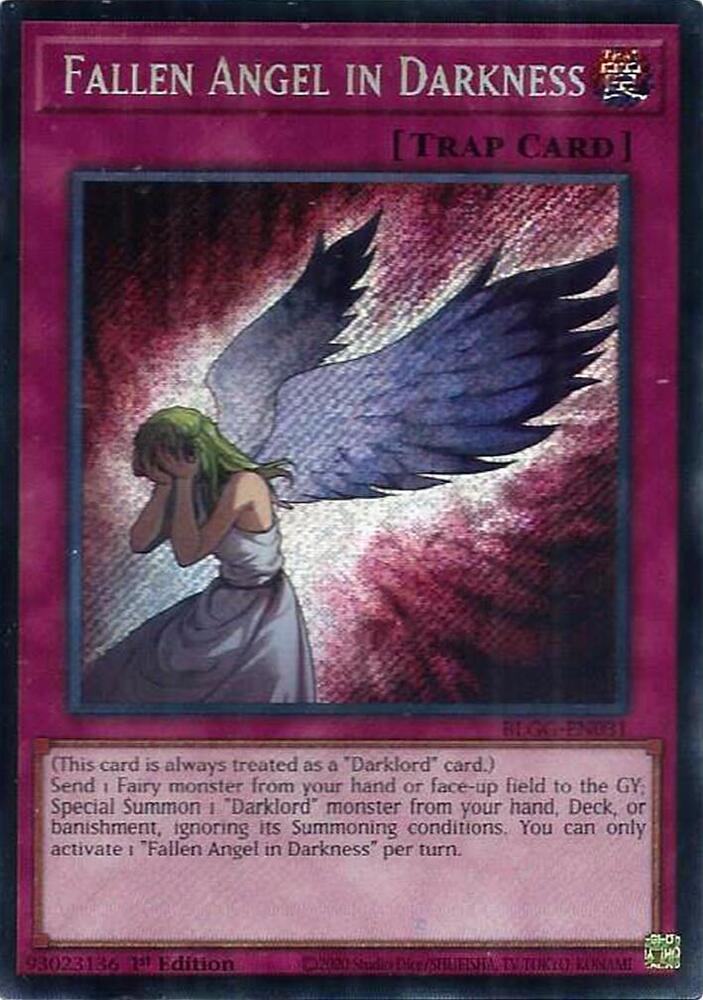 Fallen Angel in Darkness BLGG-EN031 card from Battles of Legend: Glorious Gallery