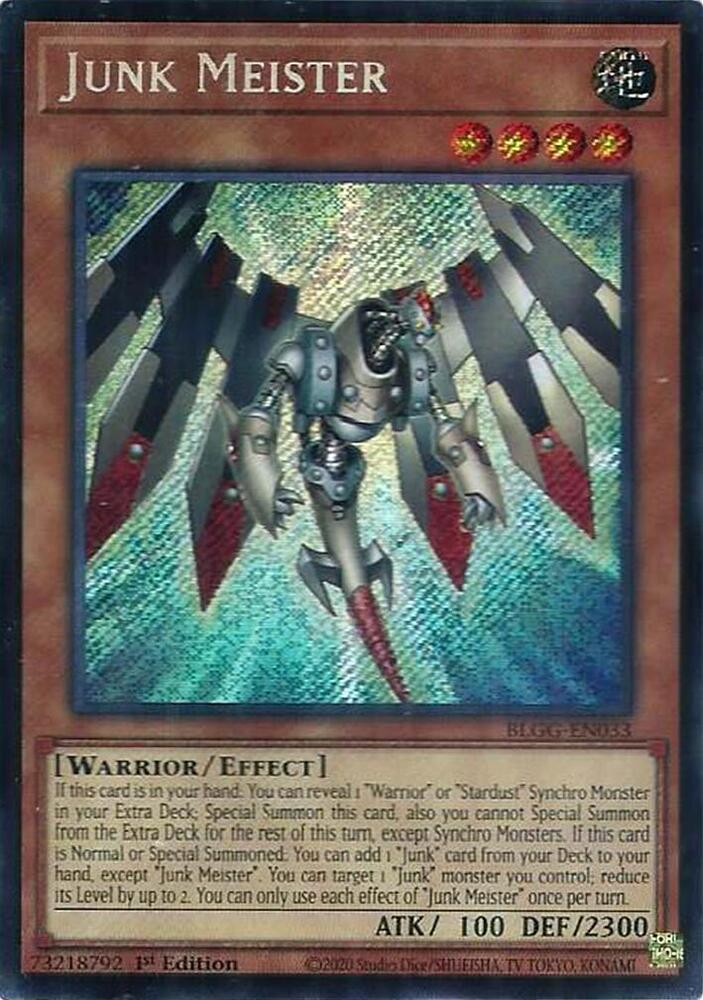 Junk Meister BLGG-EN033 card from Battles of Legend: Glorious Gallery