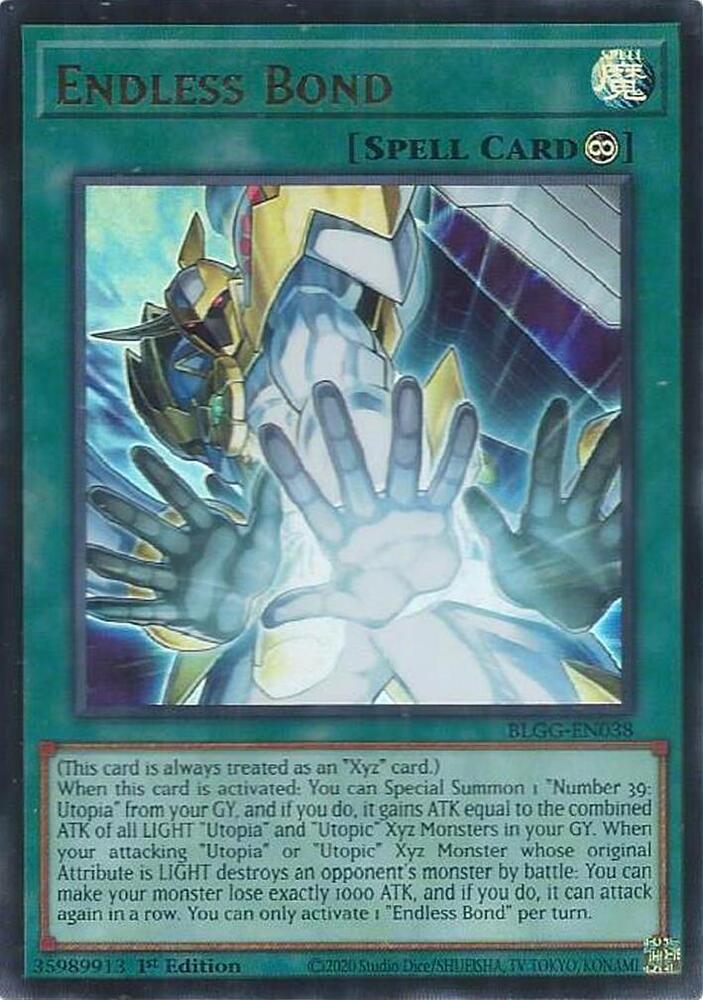 Endless Bond BLGG-EN038 card from Battles of Legend: Glorious Gallery