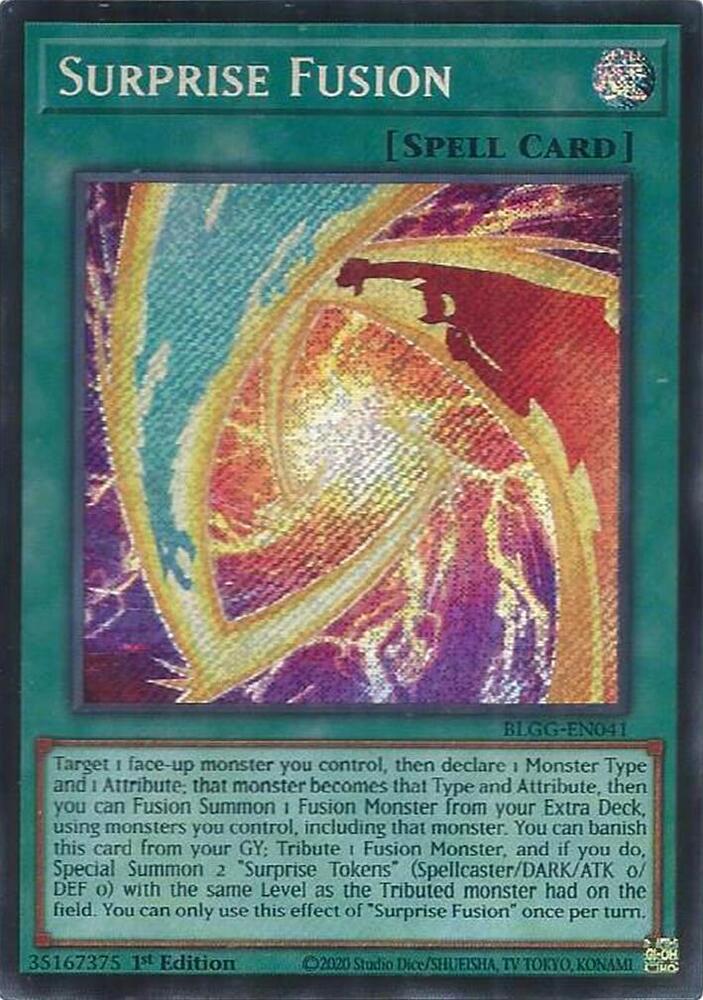 Surprise Fusion BLGG-EN041 card from Battles of Legend: Glorious Gallery