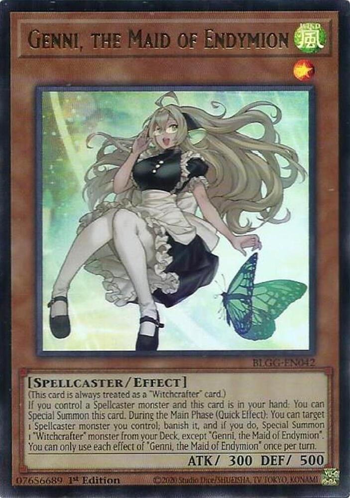 Genni, the Maid of Endymion BLGG-EN042 card from Battles of Legend: Glorious Gallery