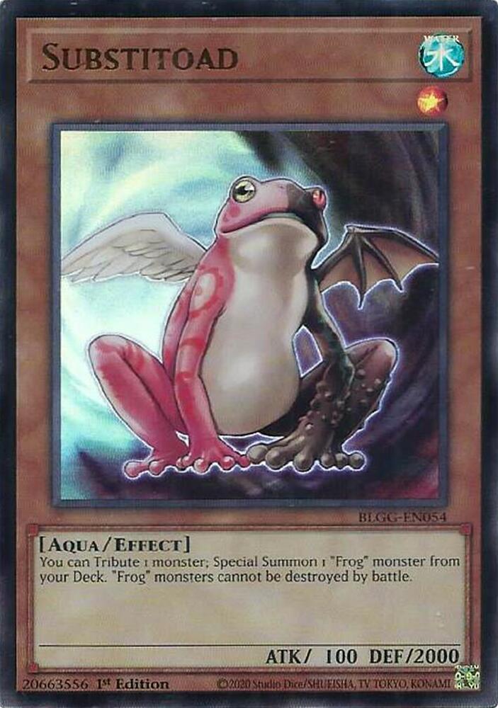 Substitoad BLGG-EN054 card from Battles of Legend: Glorious Gallery