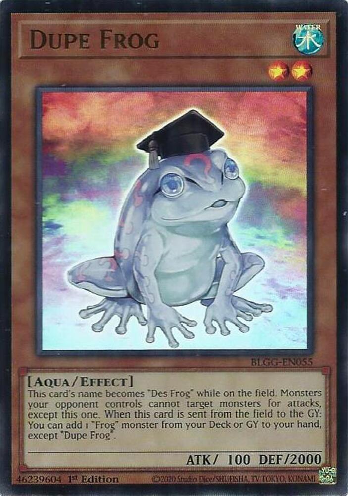 Dupe Frog BLGG-EN055 card from Battles of Legend: Glorious Gallery