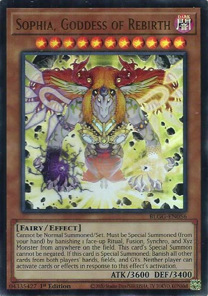 Sophia, Goddess of Rebirth BLGG-EN056 card from Battles of Legend: Glorious Gallery