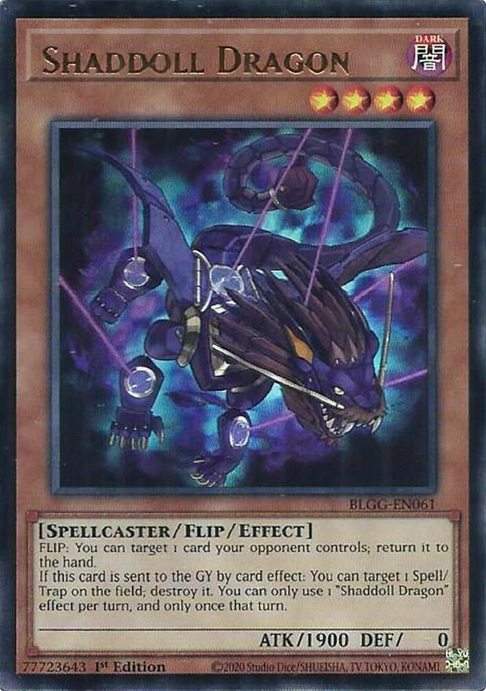 Shaddoll Dragon BLGG-EN061 card from Battles of Legend: Glorious Gallery