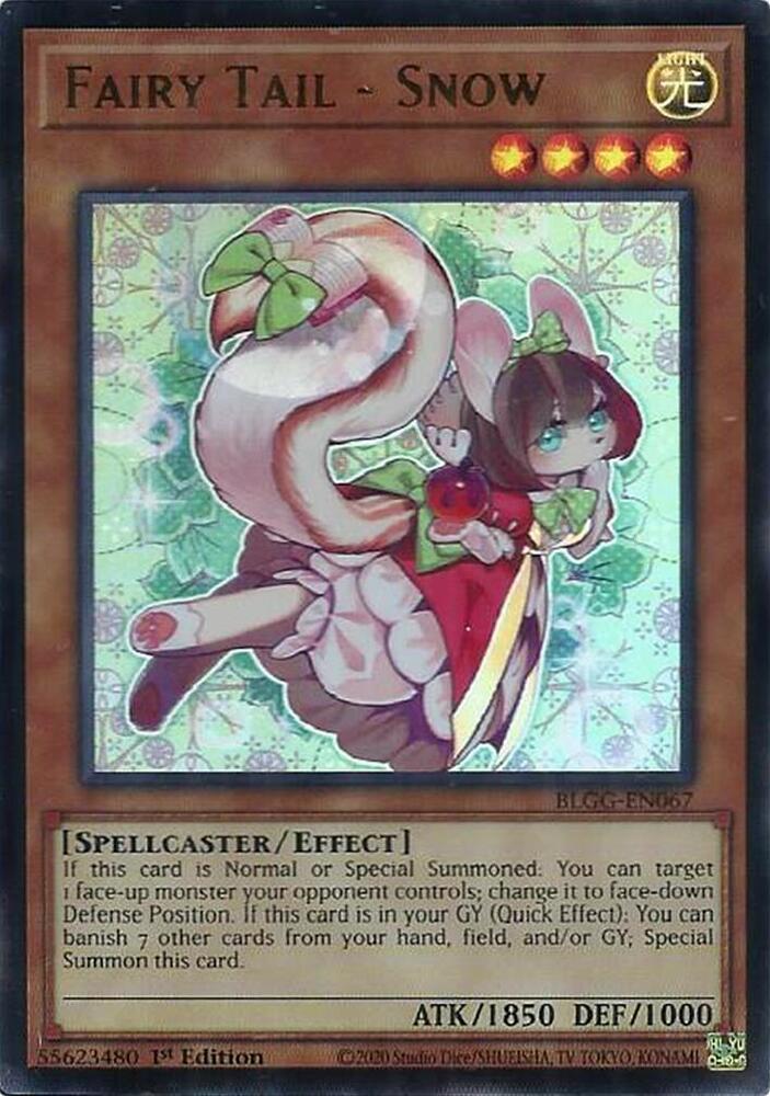 Fairy Tail - Snow BLGG-EN067 card from Battles of Legend: Glorious Gallery