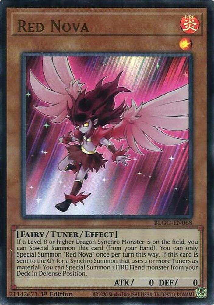 Red Nova BLGG-EN068 card from Battles of Legend: Glorious Gallery