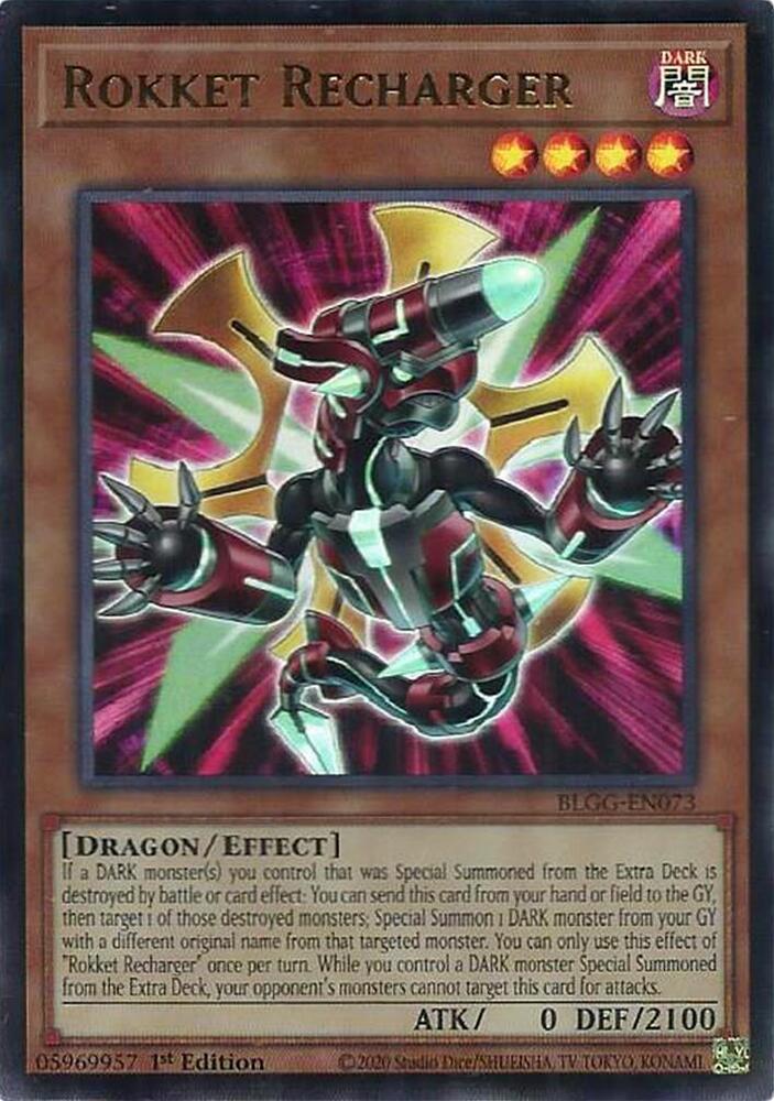 Rokket Recharger BLGG-EN073 card from Battles of Legend: Glorious Gallery