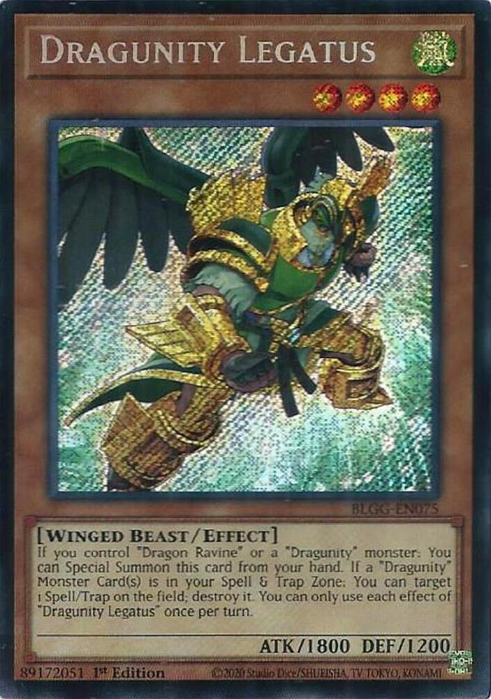 Dragunity Legatus BLGG-EN075 card from Battles of Legend: Glorious Gallery