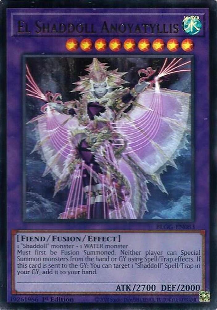 El Shaddoll Anoyatyllis BLGG-EN083 card from Battles of Legend: Glorious Gallery