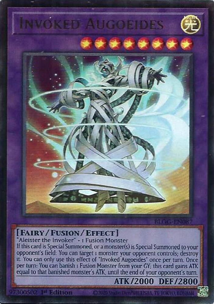 Invoked Augoeides BLGG-EN087 card from Battles of Legend: Glorious Gallery