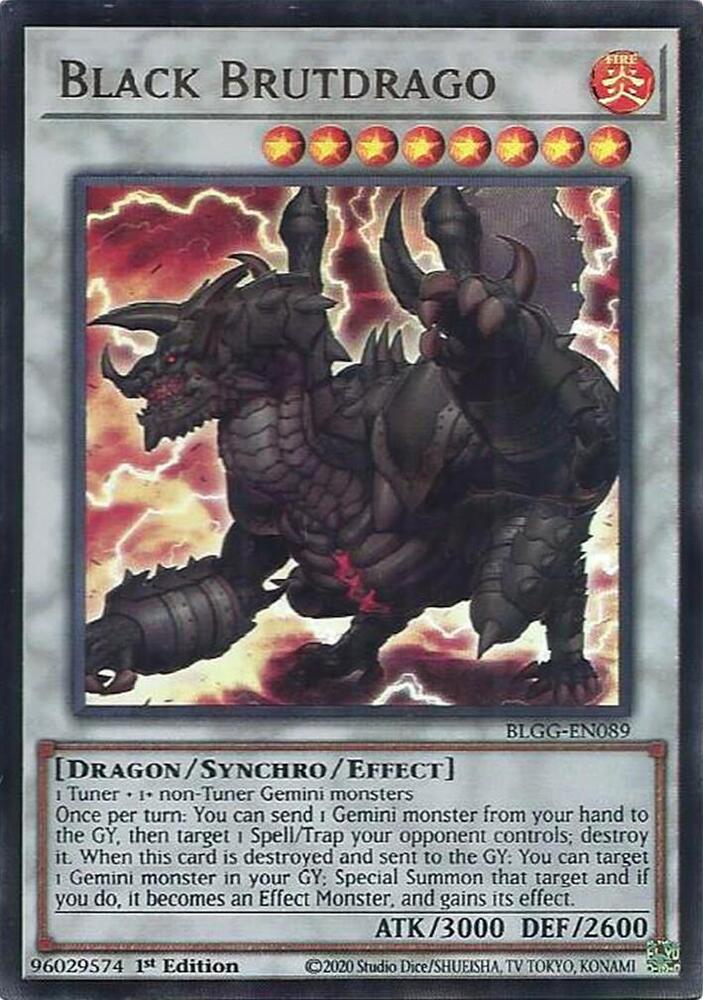 Black Brutdrago BLGG-EN089 card from Battles of Legend: Glorious Gallery