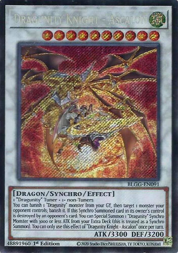 Dragunity Knight - Ascalon BLGG-EN091 card from Battles of Legend: Glorious Gallery