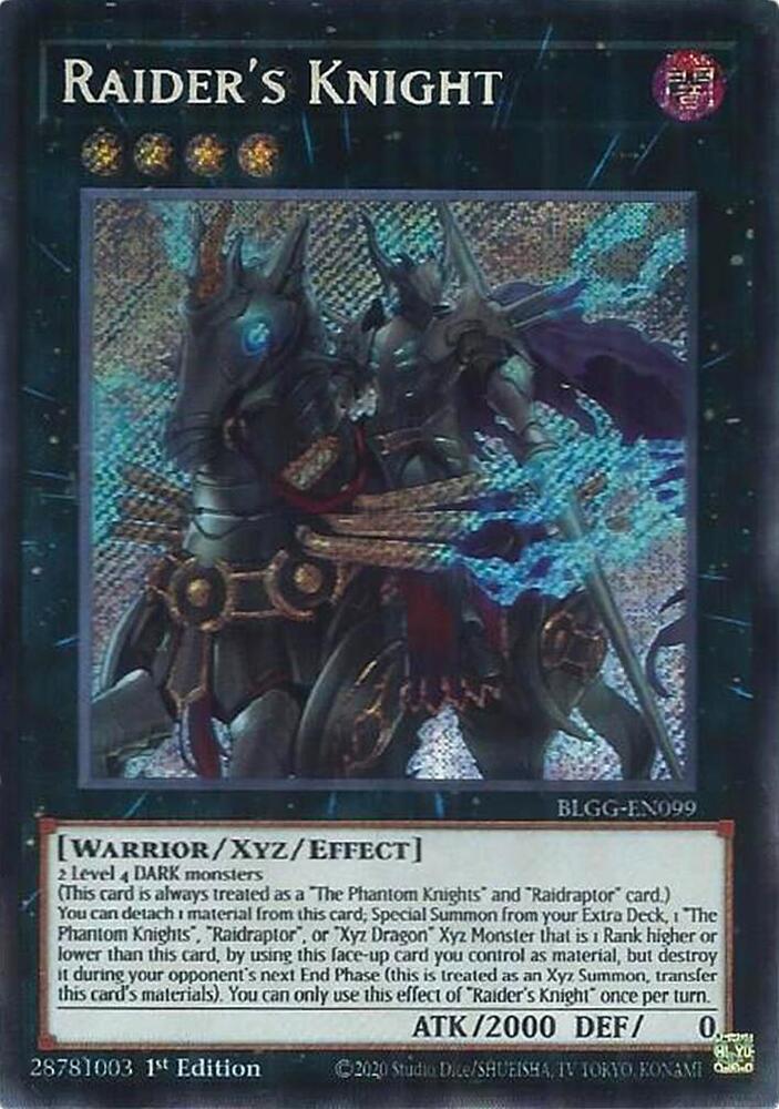 Raider's Knight BLGG-EN099 card from Battles of Legend: Glorious Gallery