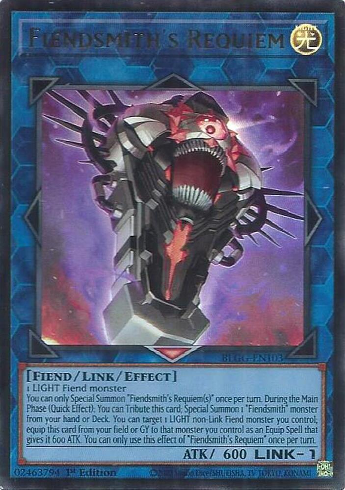 Fiendsmith's Requiem BLGG-EN103 card from Battles of Legend: Glorious Gallery
