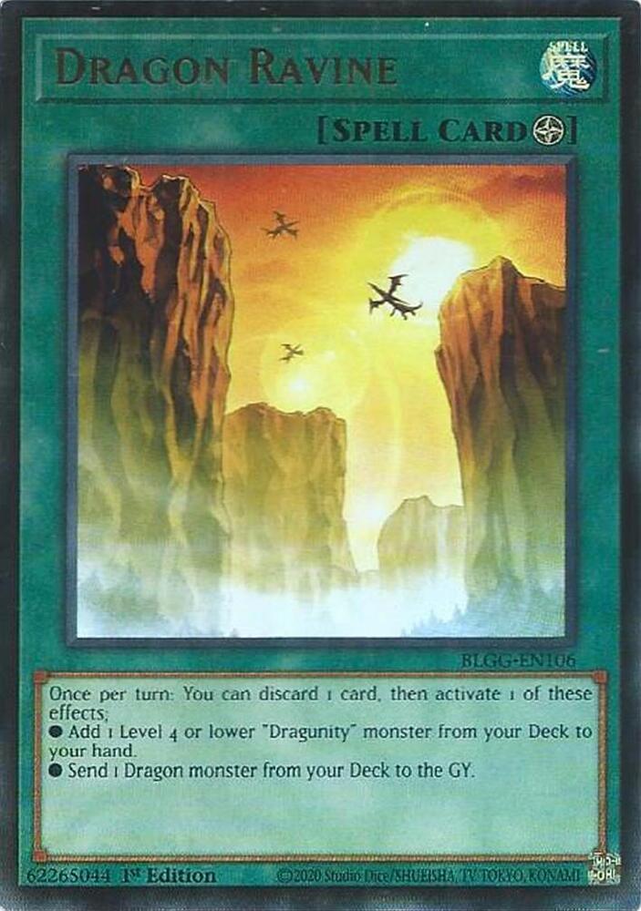 Dragon Ravine BLGG-EN106 card from Battles of Legend: Glorious Gallery