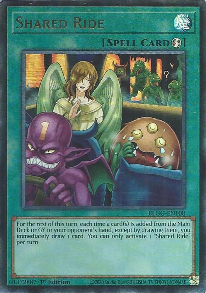 Shared Ride BLGG-EN108 card from Battles of Legend: Glorious Gallery