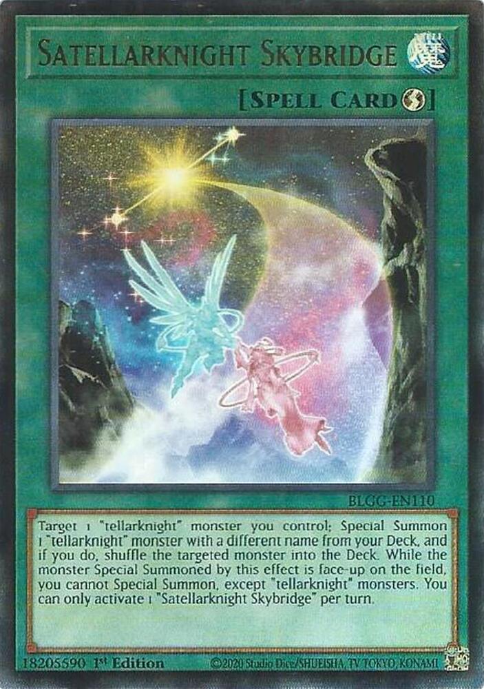 Satellarknight Skybridge BLGG-EN110 card from Battles of Legend: Glorious Gallery