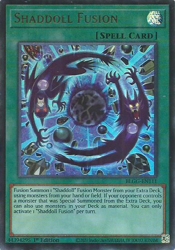 Shaddoll Fusion BLGG-EN111 card from Battles of Legend: Glorious Gallery