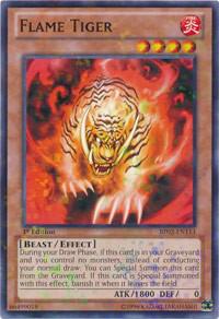 Flame Tiger (Mosaic Rare) BP02-EN113 card from Battle Pack 2: War of the Giants
