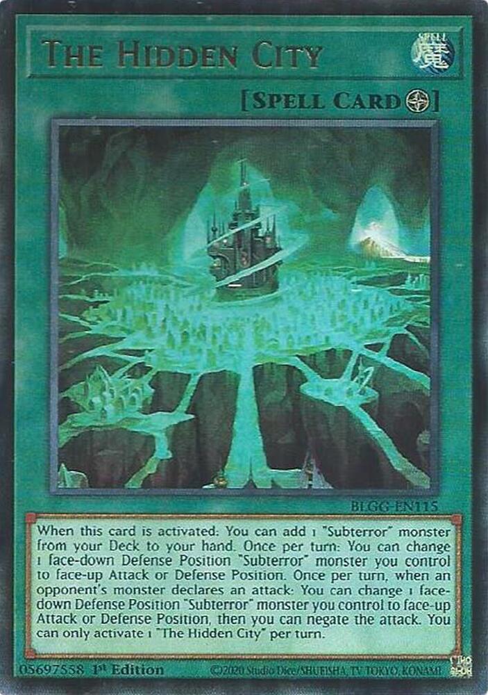 The Hidden City BLGG-EN115 card from Battles of Legend: Glorious Gallery