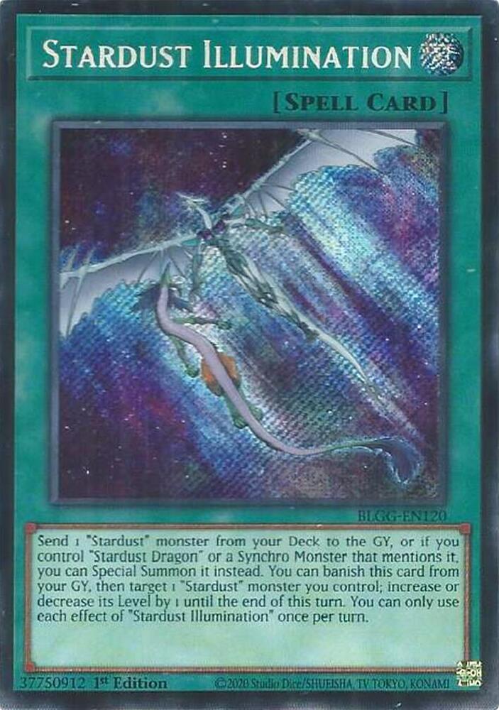 Stardust Illumination BLGG-EN120 card from Battles of Legend: Glorious Gallery