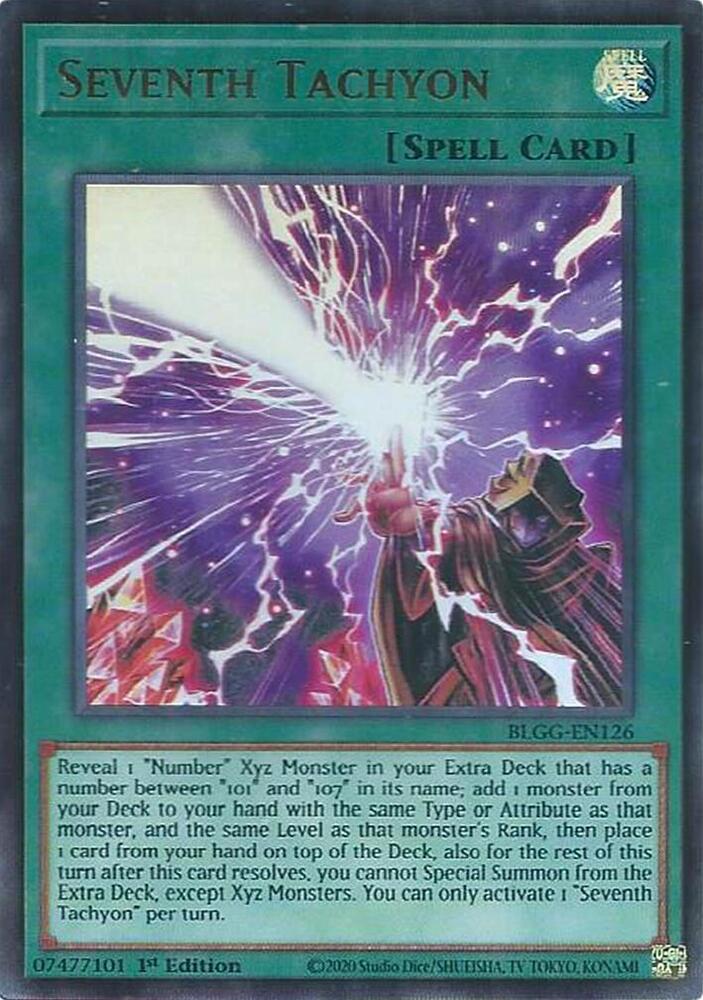 Seventh Tachyon BLGG-EN126 card from Battles of Legend: Glorious Gallery