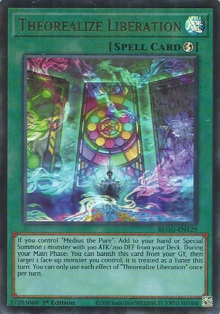 Theorealize Liberation BLGG-EN129 card from Battles of Legend: Glorious Gallery
