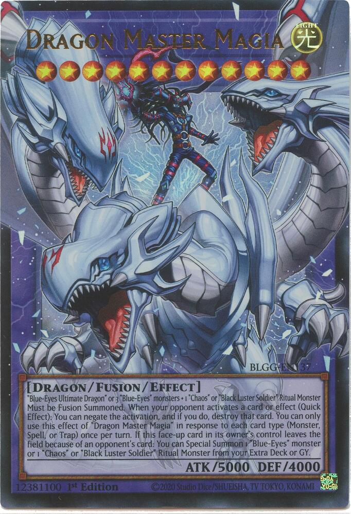 Dragon Master Magia BLGG-EN137 card from Battles of Legend: Glorious Gallery
