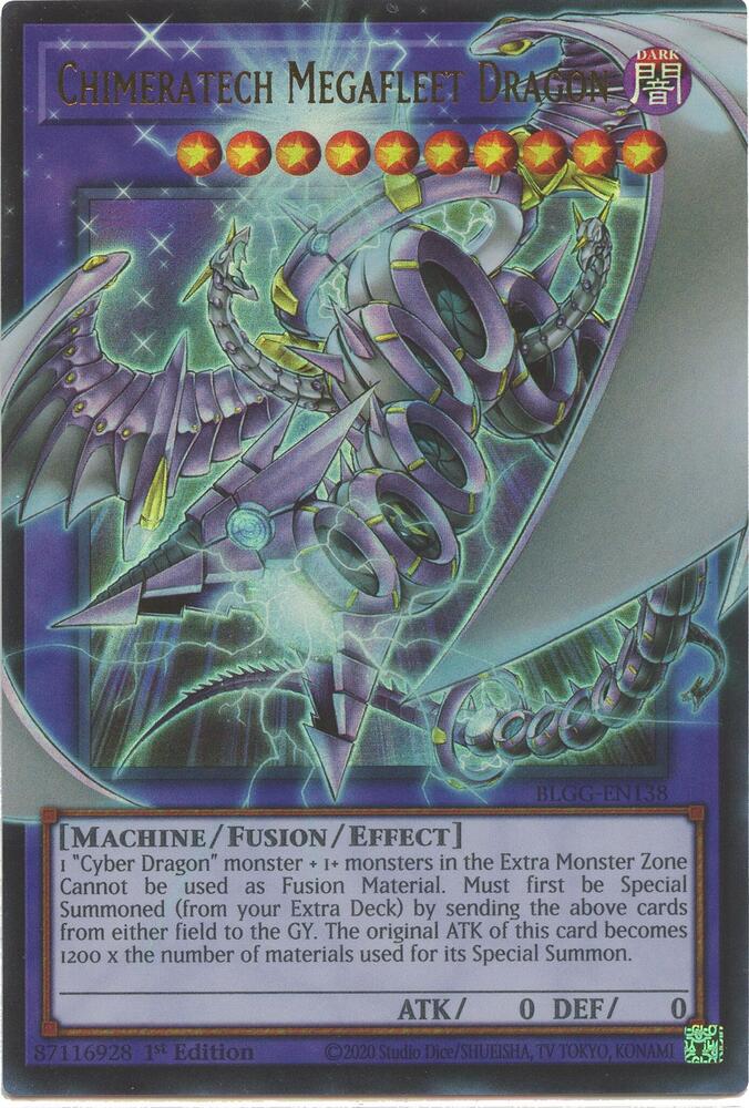 Chimeratech Megafleet Dragon BLGG-EN138 card from Battles of Legend: Glorious Gallery