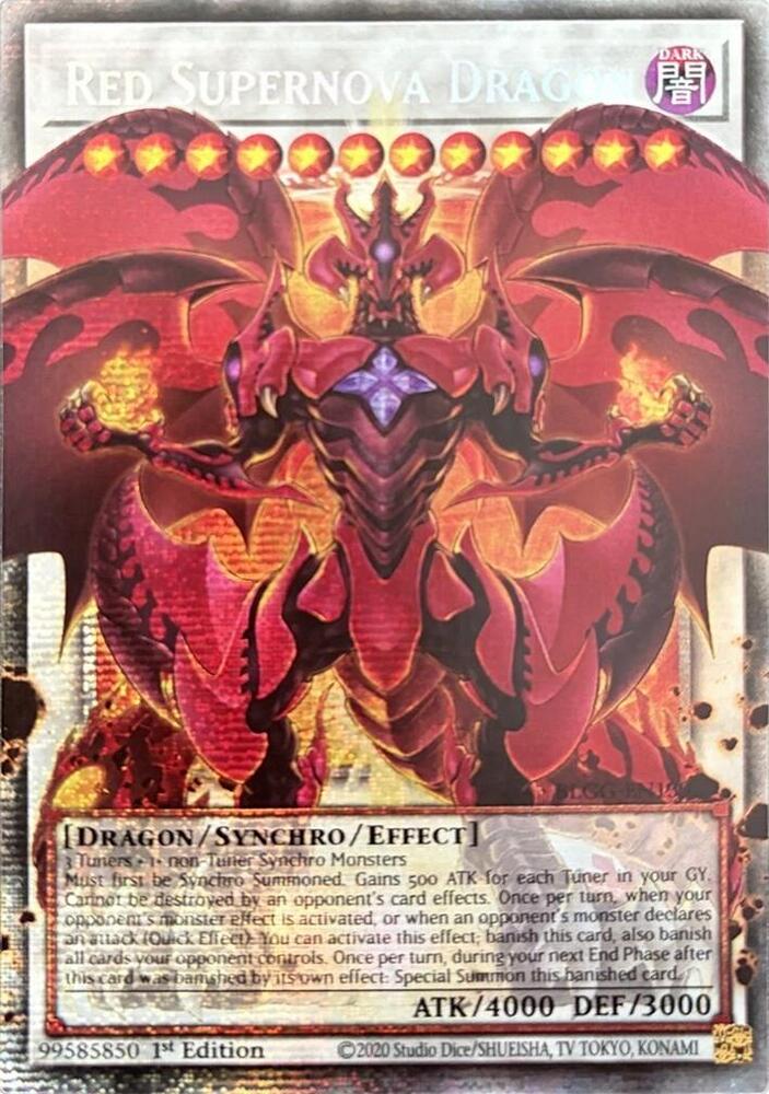 Red Supernova Dragon (Starlight Rare) BLGG-EN139 card from Battles of Legend: Glorious Gallery