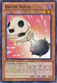 Bacon Saver (Mosaic Rare) BP02-EN119 card from Battle Pack 2: War of the Giants