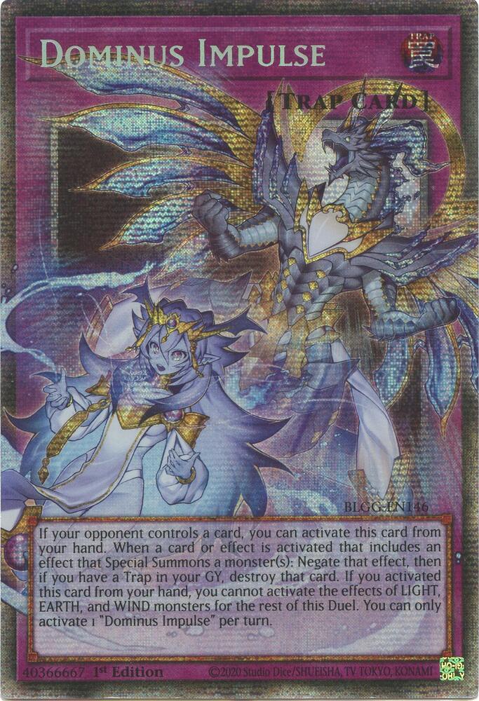 Dominus Impulse (Starlight Rare) BLGG-EN146 card from Battles of Legend: Glorious Gallery