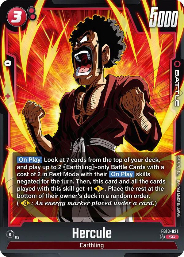 Hercule FB10-021 card from Cross Force