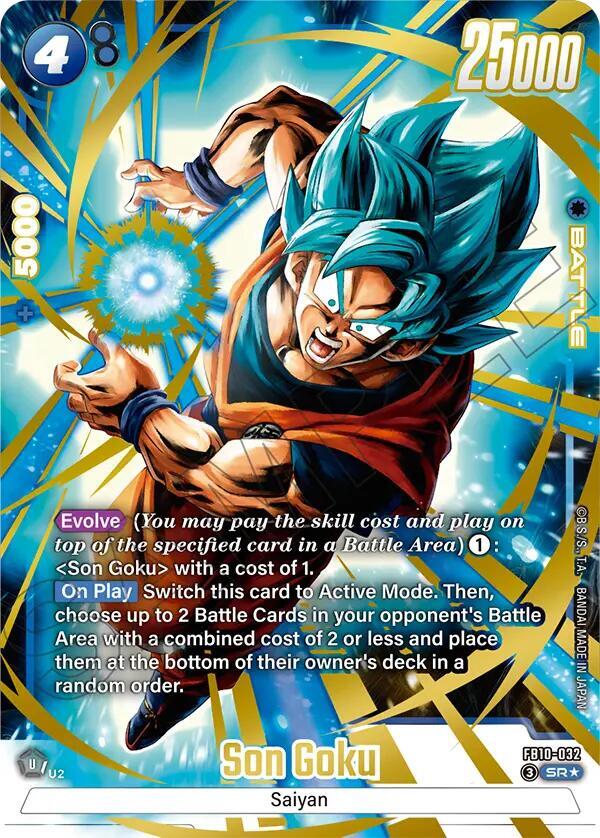 Son Goku (Alternate Art) FB10-032 card from Cross Force