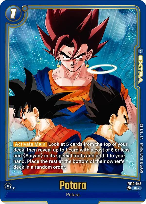 Potara (Alternate Art) FB10-047 card from Cross Force