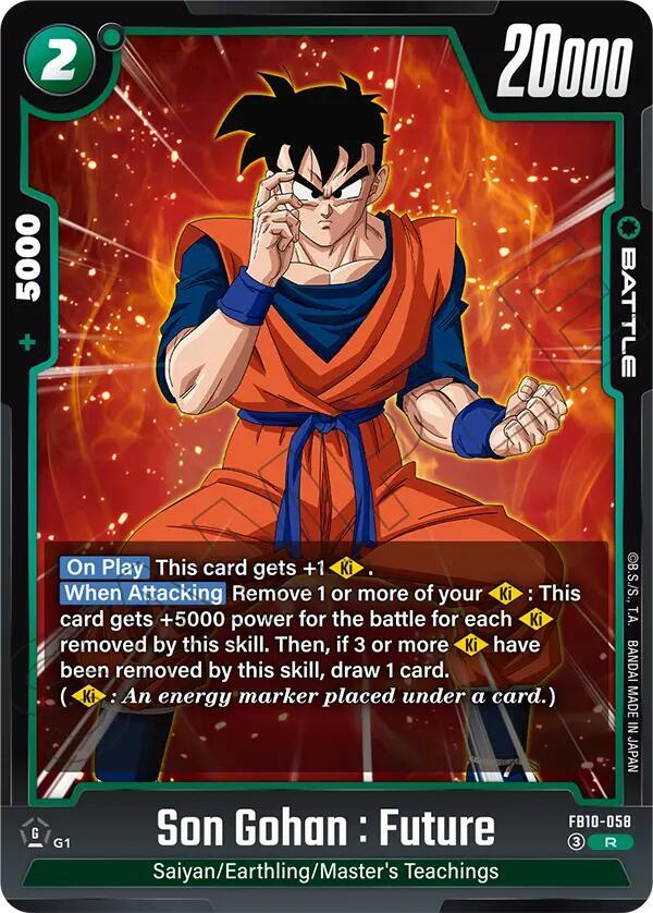 Son Gohan : Future FB10-058 card from Cross Force