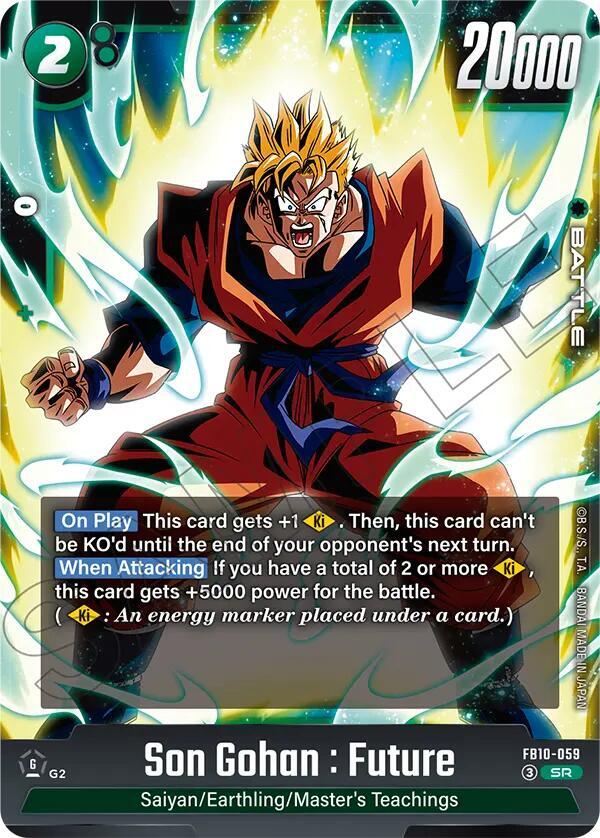 Son Gohan : Future FB10-059 card from Cross Force