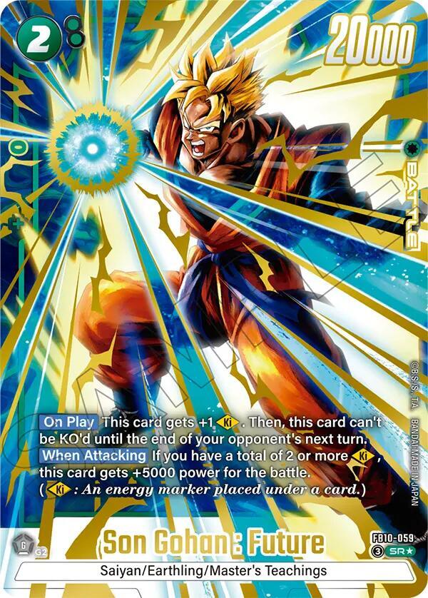Son Gohan : Future (Alternate Art) FB10-059 card from Cross Force