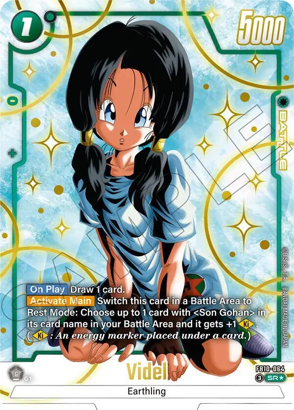 Videl (Alternate Art) FB10-064 card from Cross Force