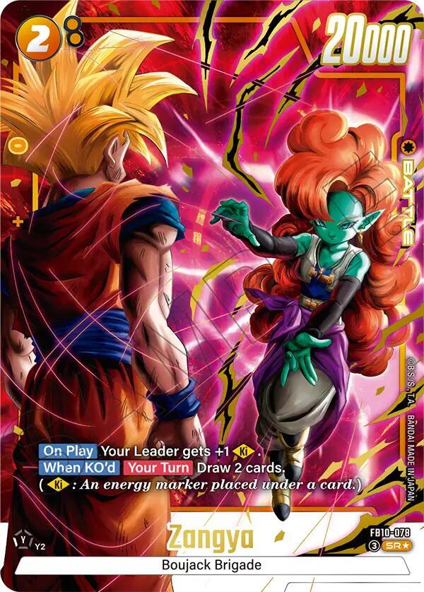 Zangya (Alternate Art) FB10-078 card from Cross Force