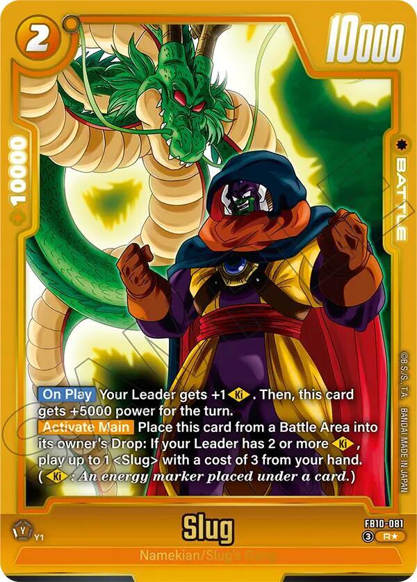 Slug (Alternate Art) FB10-081 card from Cross Force