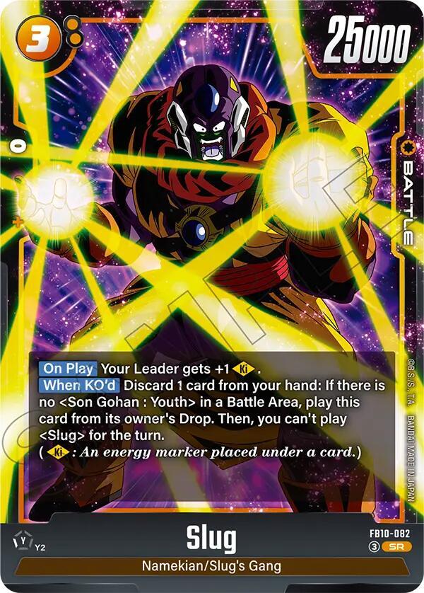 Slug FB10-082 card from Cross Force